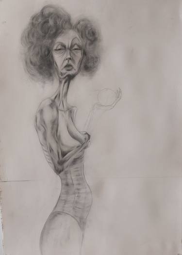 Original Conceptual People Drawing by Miljana Gotovac