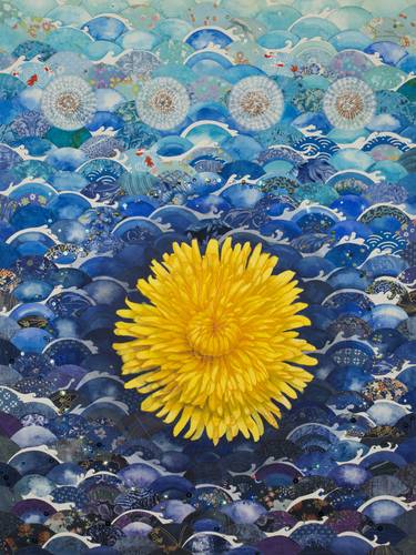 Sea of Dandelion - Limited Edition 1 of 50, hand embellished thumb