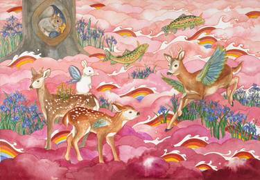 Print of Figurative Animal Paintings by Suyeon Na