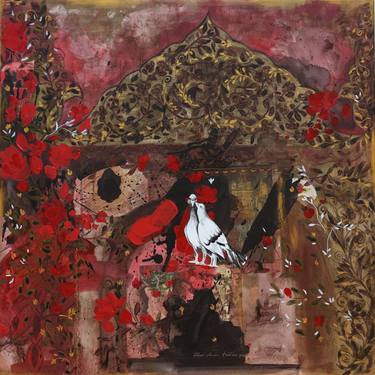 Original Abstract Architecture Paintings by Lavinia Cristina Dinca