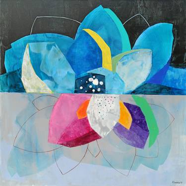 Print of Abstract Floral Paintings by Anna Masiul-Gozdecka