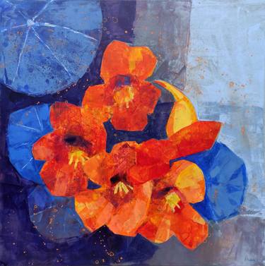 Original Abstract Floral Paintings by Anna Masiul-Gozdecka