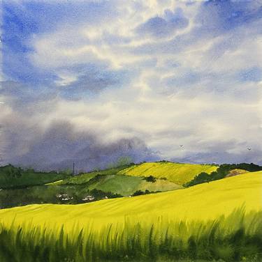 Original Contemporary Landscape Paintings by Hanna Hlibova
