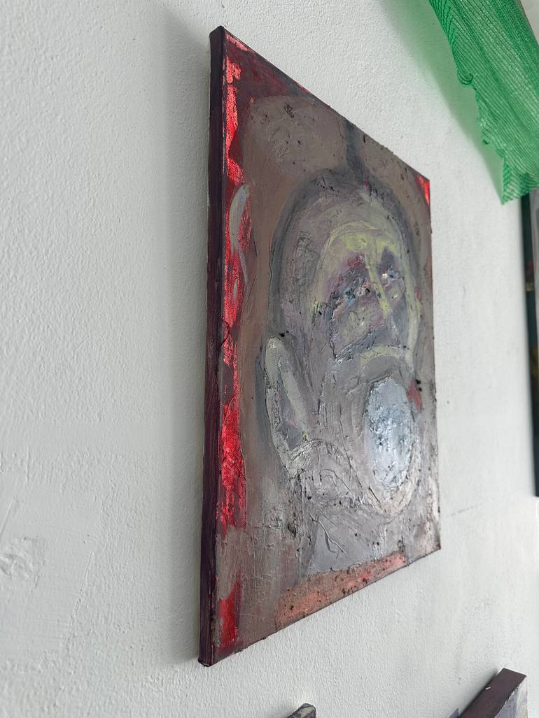 Original Portraiture Abstract Painting by Vitalii Fedshi