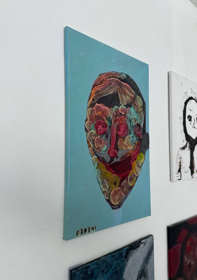 Original Portraiture Abstract Painting by Vitalii Fedshi