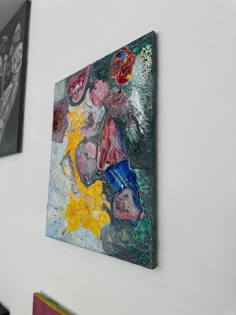 Original Abstract Expressionism Abstract Painting by Vitalii Fedshi