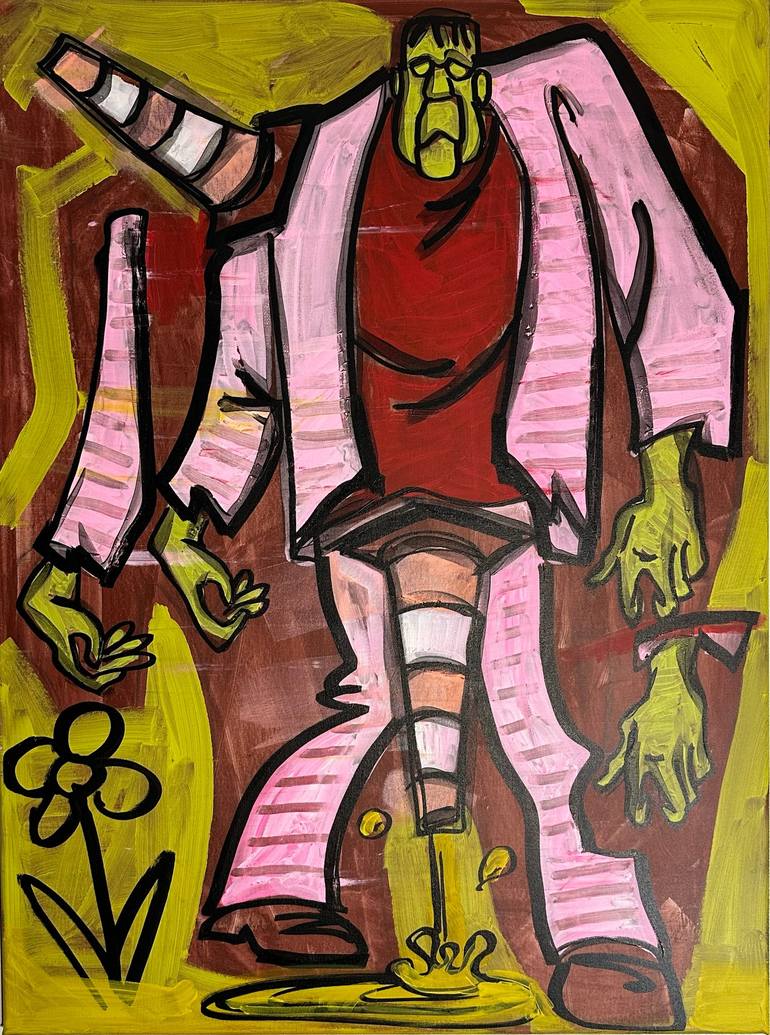Original Pop Art Cartoon Paintings by Timmy Valentine