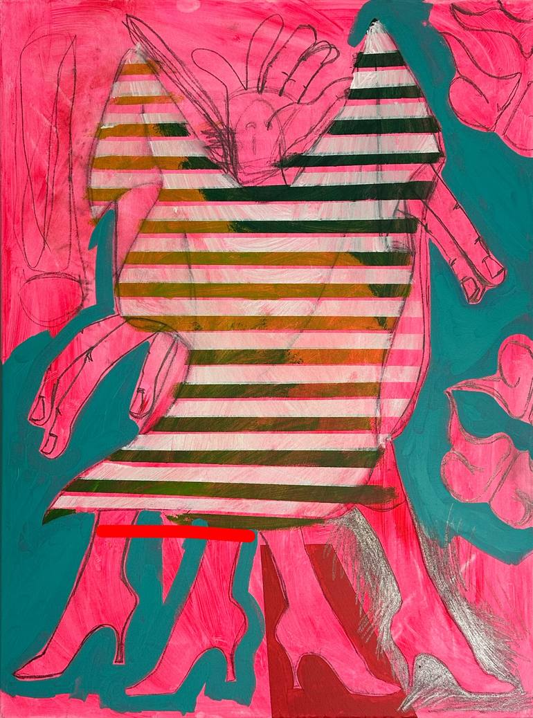 Original Pop Art Abstract Paintings by Timmy Valentine