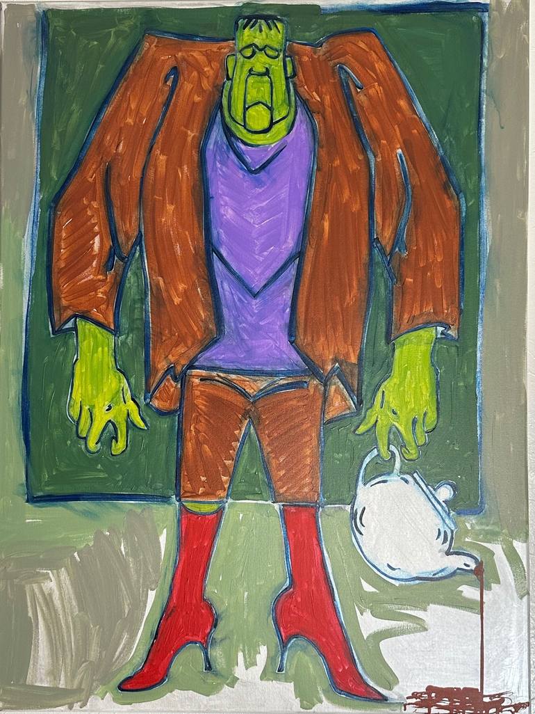 Original Abstract Comics Paintings by Timmy Valentine
