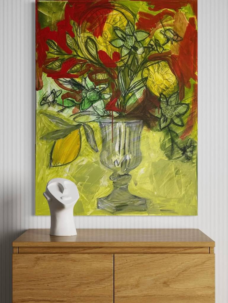 Original Contemporary Still Life Painting by timmy valentine