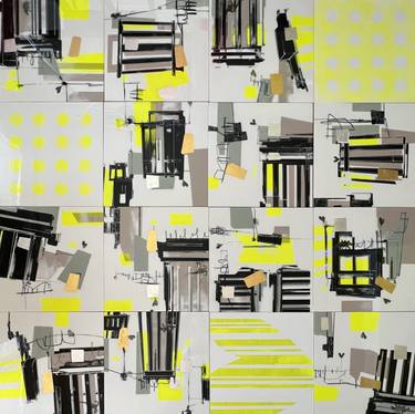 Original Abstract Expressionism Abstract Mixed Media by June Yun