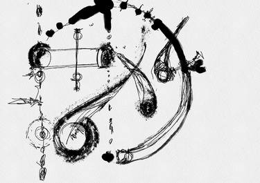 Original Abstract Expressionism Abstract Drawings by Burak Arikoglu