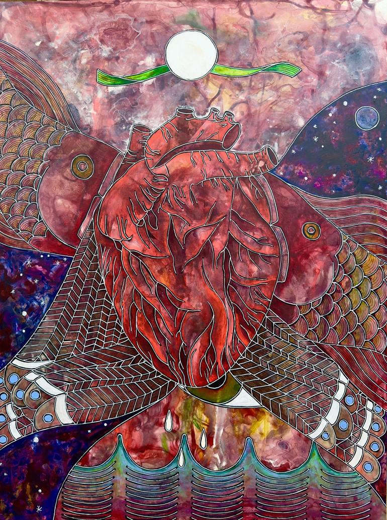 Original Abstract Erotic Paintings by Jc Mccarthy