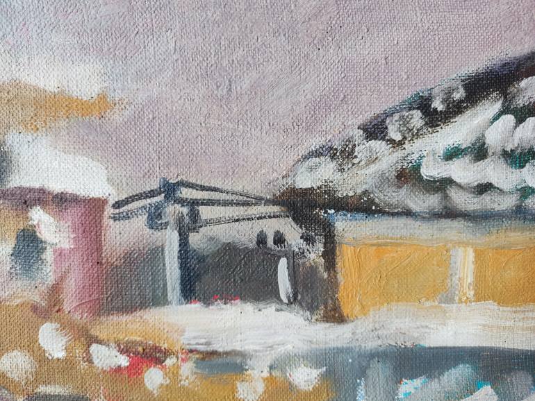 Original Abstract Expressionism Landscape Painting by Ирина Назарова