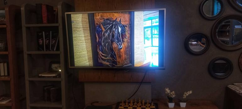 Original Artificial Intelligence Animal Painting by Artnghan Kra