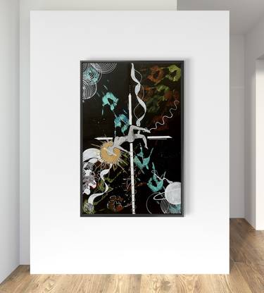 Original Abstract Expressionism Abstract Painting by Peace Coker
