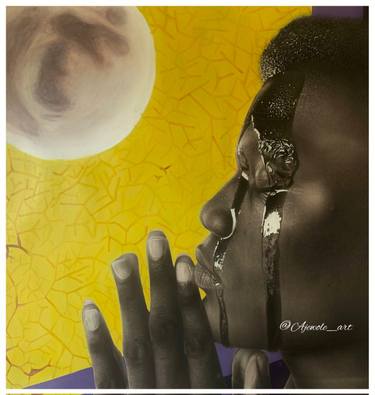 Original Realism Light Mixed Media by Adifagbola Ajewole