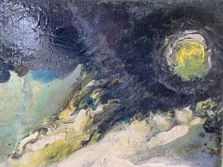 Original Abstract Animal Painting by L Boukov