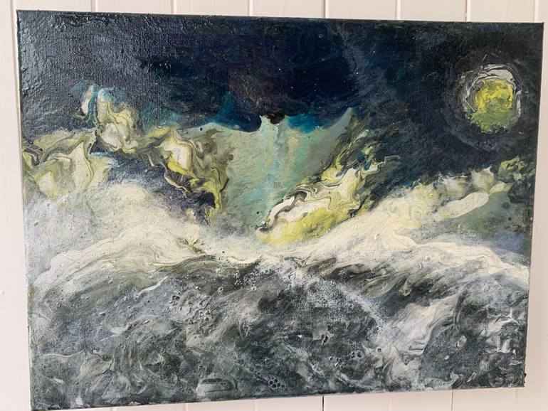 Original Abstract Animal Painting by L Boukov