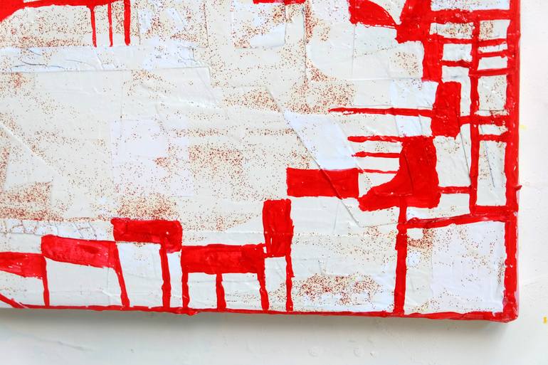 Original Conceptual Abstract Painting by Fred Michiels