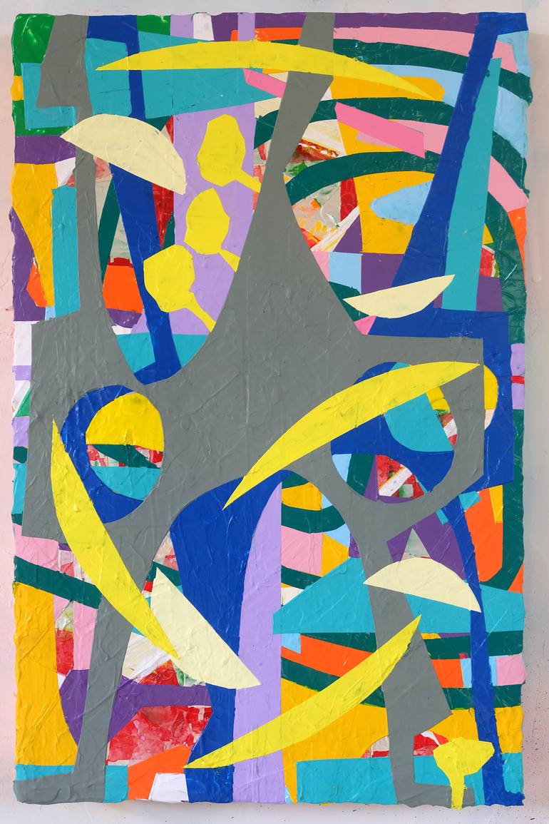 Original Famous Painting by Fred Michiels  Abstract Art on Hardboard  Between wonder and void