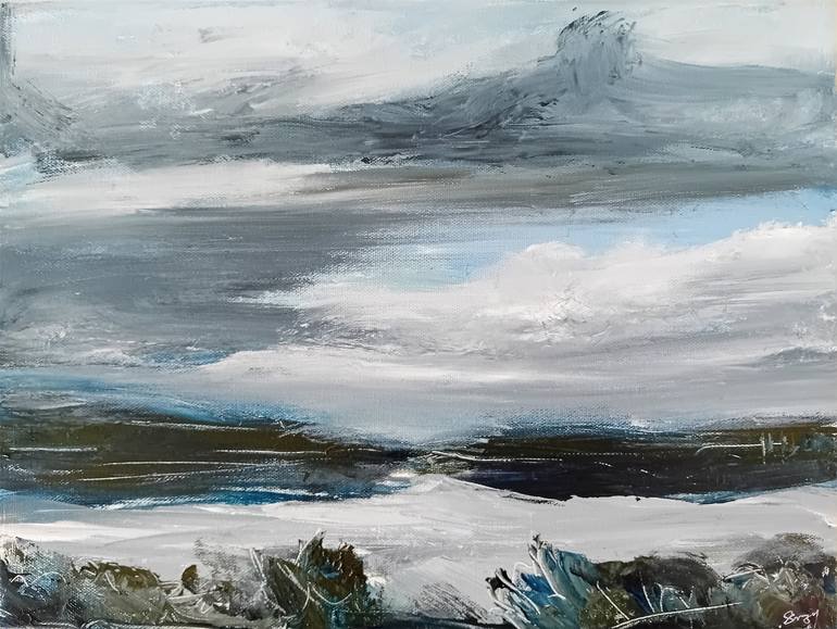 Original Contemporary Seascape Painting by Suzanne Buckley