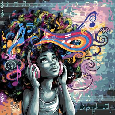 Original Expressionism Music Digital by Betty Adamma
