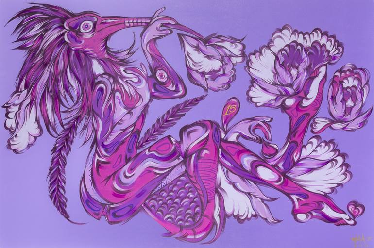 Original Surrealism Animal Paintings by Kalee Guauta