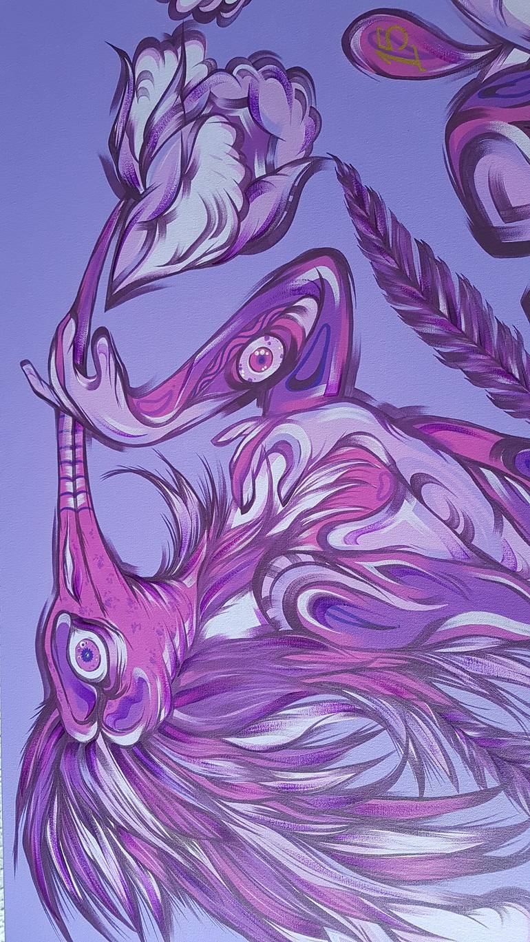 Original Surrealism Animal Painting by Kalee Guauta