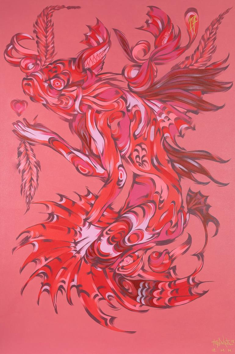 Original Surrealism Animal Paintings by Kalee Guauta