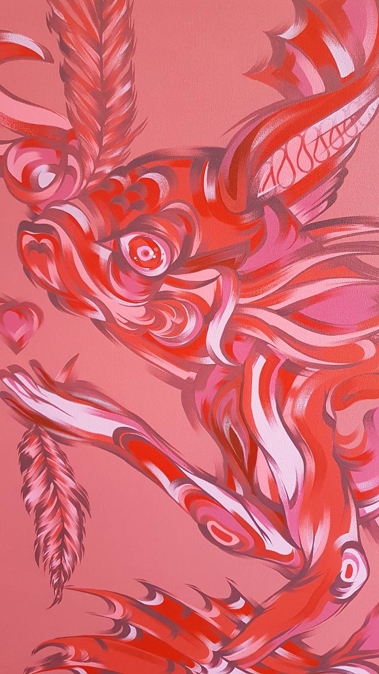 Original Surrealism Animal Painting by Kalee Guauta