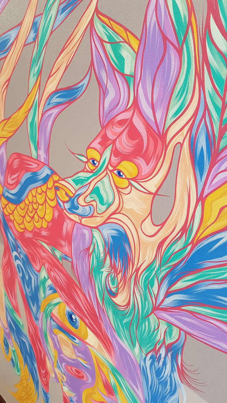 Original Surrealism Animal Painting by Kalee Guauta