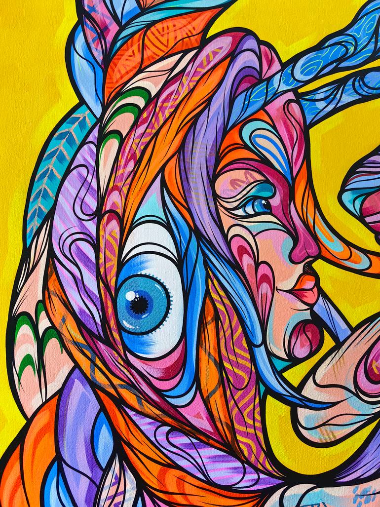 Original Surrealism Animal Painting by Kalee Guauta