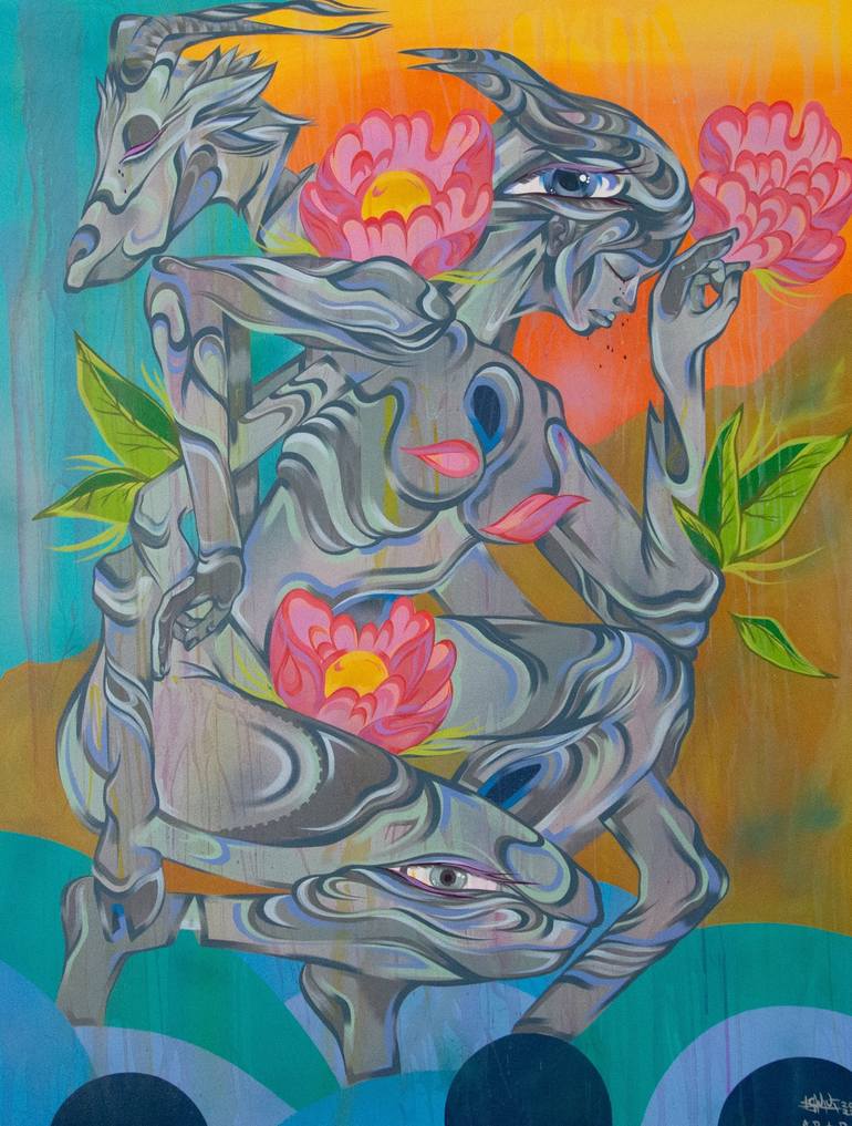 Original Surrealism Animal Paintings by Kalee Guauta