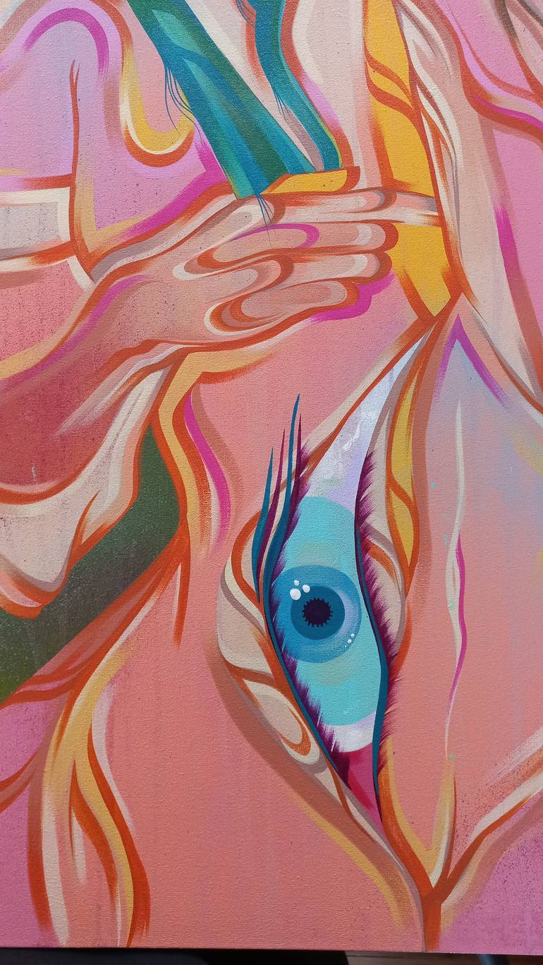 Original Surrealism Animal Painting by Kalee Guauta