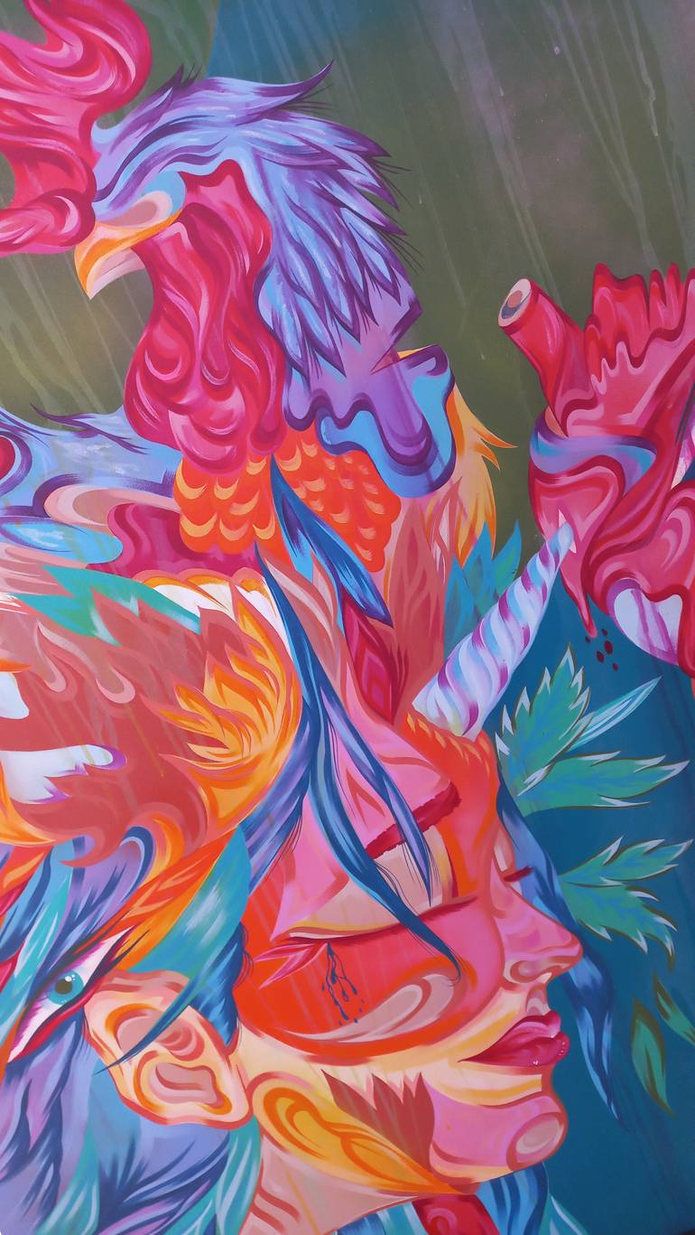 Original Surrealism Animal Painting by Kalee Guauta