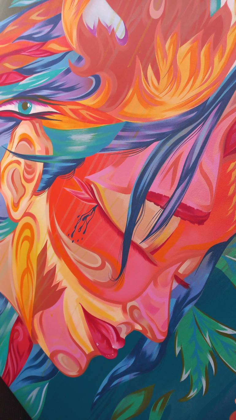 Original Surrealism Animal Painting by Kalee Guauta