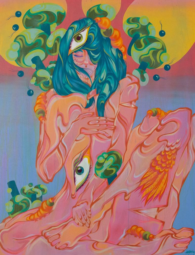 Original Surrealism Animal Paintings by Kalee Guauta