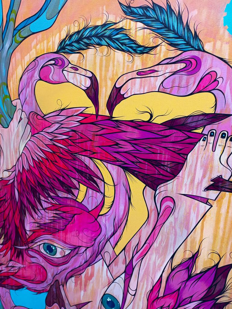 Original Surrealism Animal Painting by Kalee Guauta