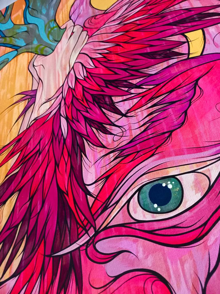 Original Surrealism Animal Painting by Kalee Guauta