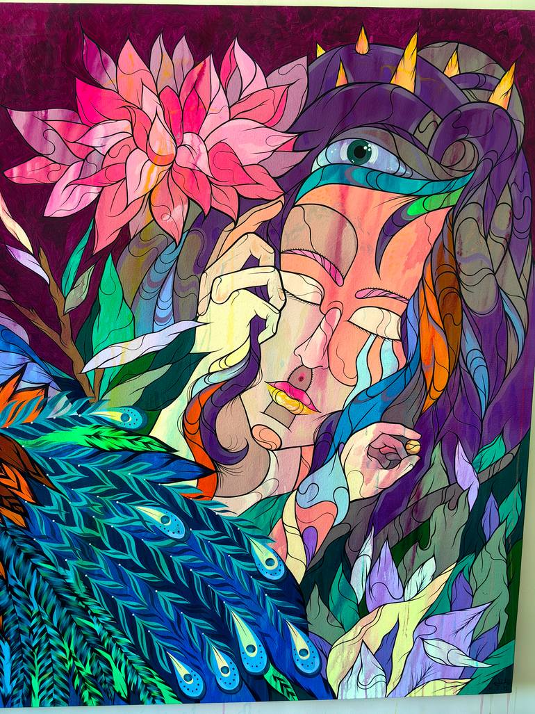 Original Surrealism Animal Painting by Kalee Guauta