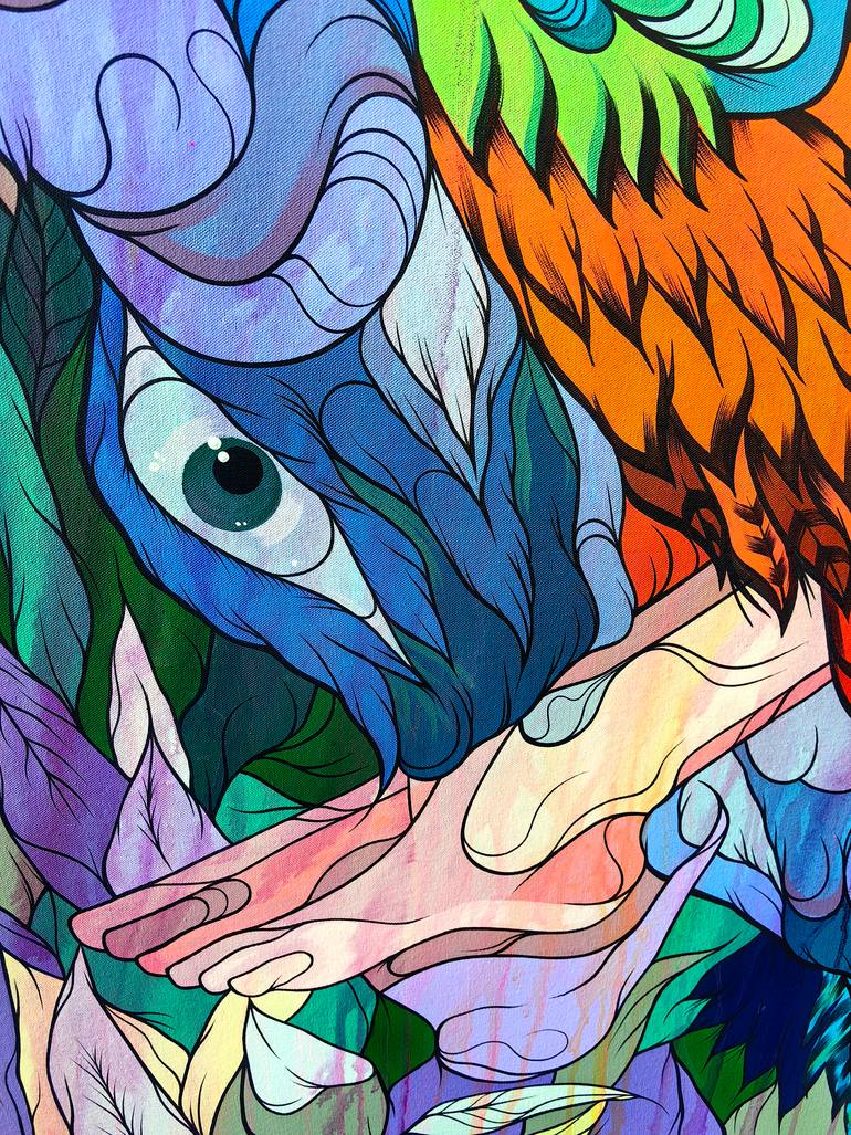 Original Surrealism Animal Painting by Kalee Guauta