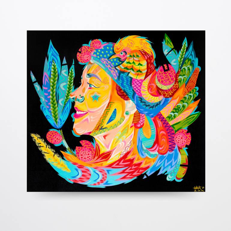 Original Surrealism Animal Painting by Kalee Guauta