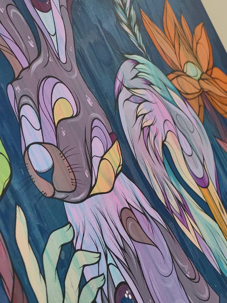 Original Surrealism Animal Painting by Kalee Guauta