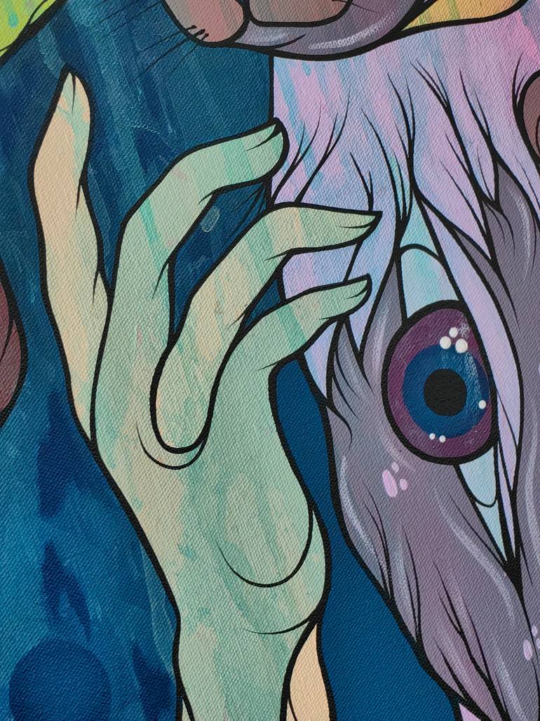 Original Surrealism Animal Painting by Kalee Guauta