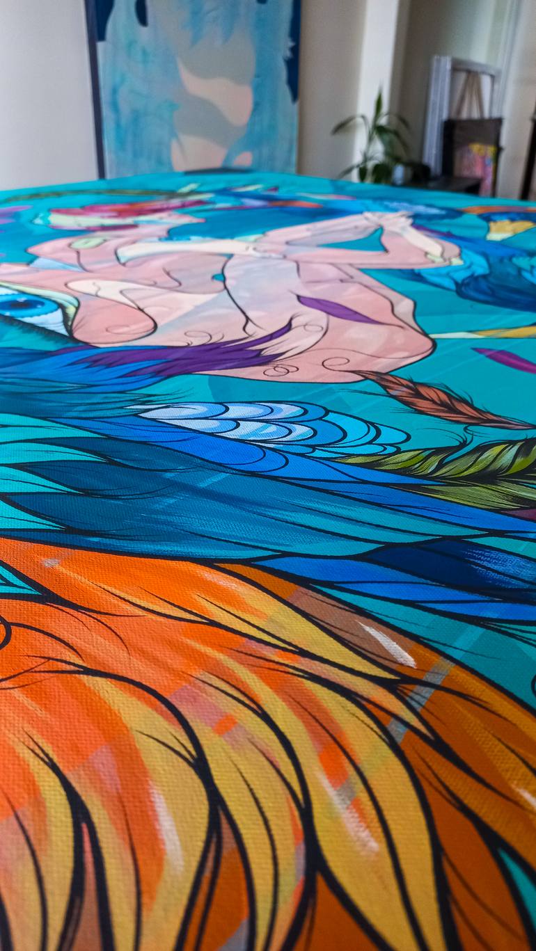 Original Surrealism Animal Painting by Kalee Guauta