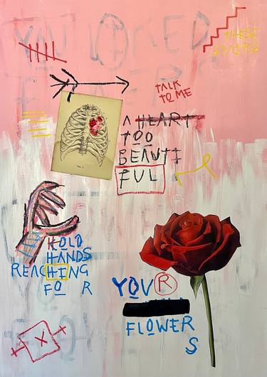 Original Conceptual Abstract Painting by Harris Davids