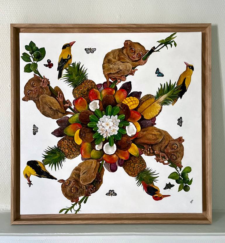 Original Figurative Animal Painting by Sai Lev