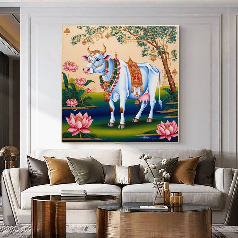 Original Abstract Expressionism Abstract Painting by Mayur Gangasagar