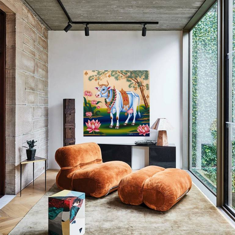 Original Abstract Expressionism Abstract Painting by Mayur Gangasagar
